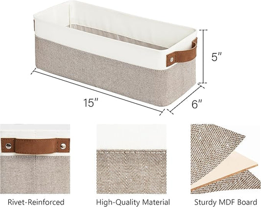 StorageWorks Narrow Storage Bins, Small Baskets - Image 2
