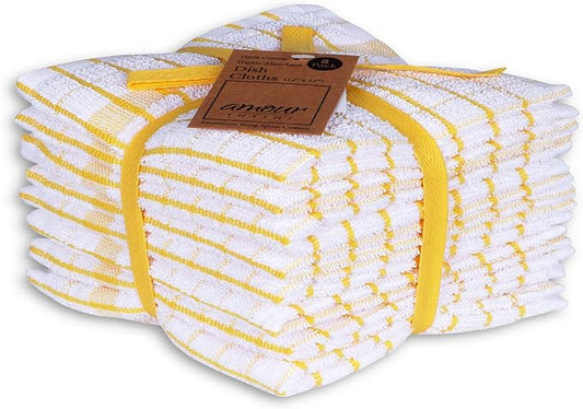 AMOUR INFINI Kitchen Dish Cloths Set of 8 by AmourInfini