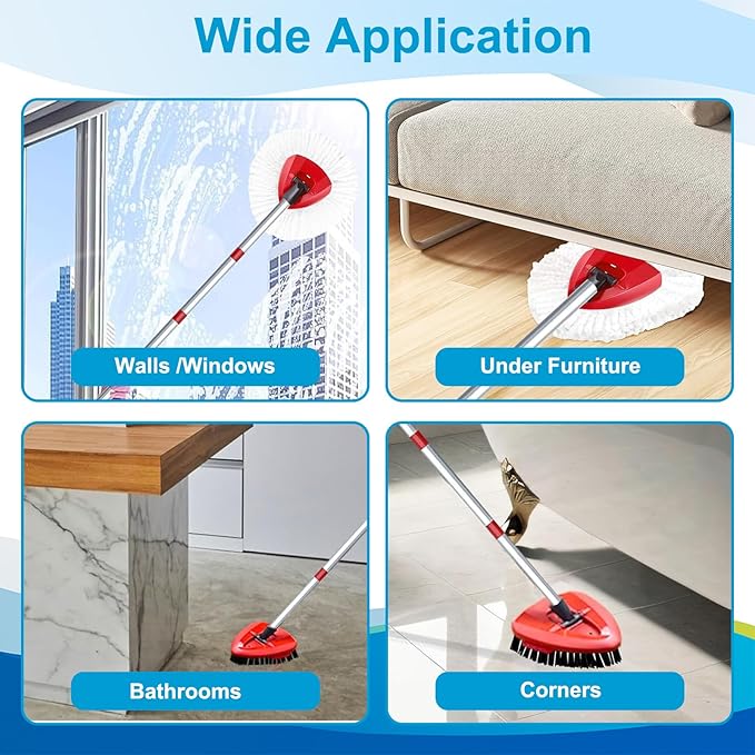Spin Mop Head and Brush Replacement Compatible - Image 8