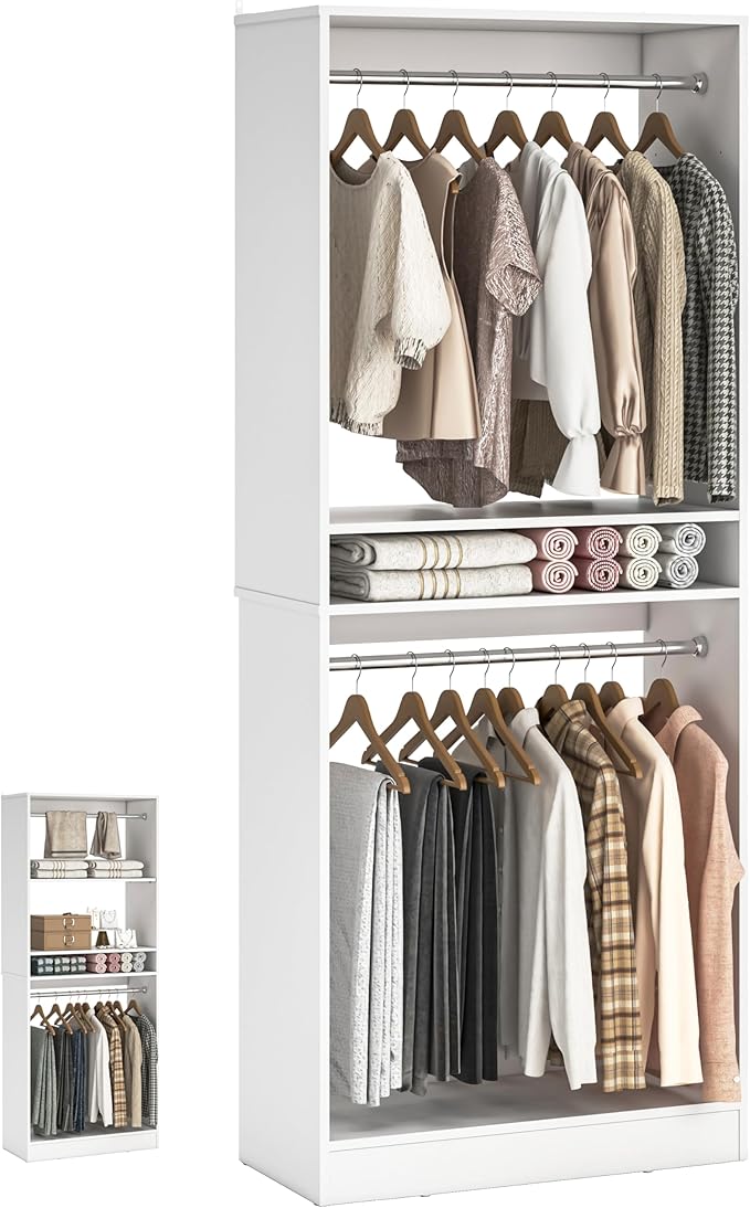 Unikito Freestanding Closet System, 25” Closet Organizer Wardrobe by Unikito