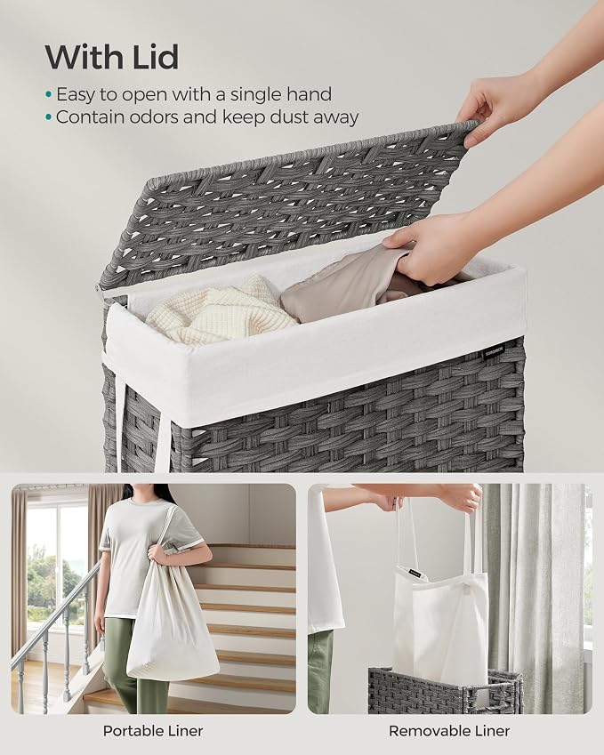 SONGMICS Slim Laundry Hamper - Image 3