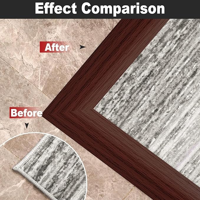 3.3Ft Carpet Floor Transition Strip, Self Adhesive Floor Edging Trim Strip - Image 7