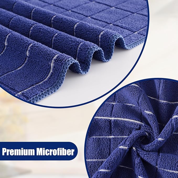 Homaxy Microfiber Kitchen Towels and Dishcloths Set, 16 Pack Soft and Absorbent - Image 2
