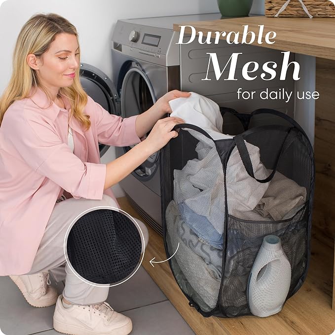 Handy Laundry Collapsible Mesh Pop Up Hamper - Image 5
