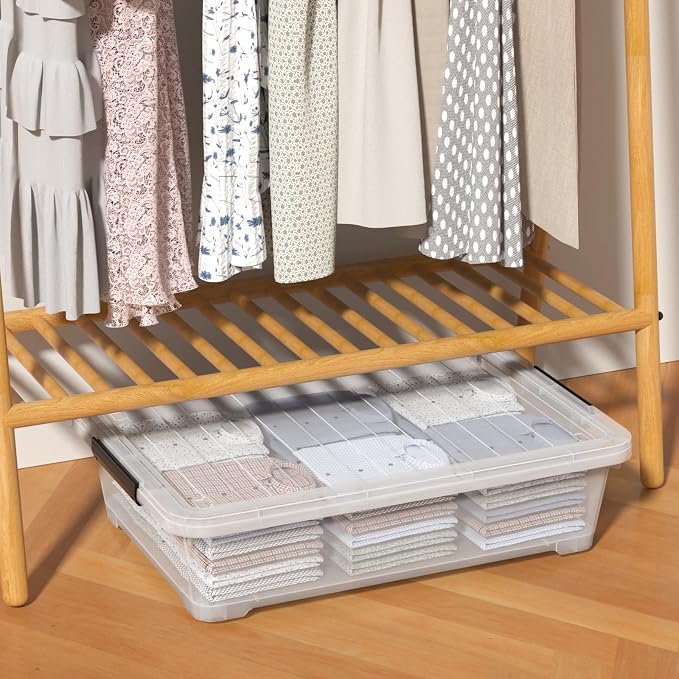 40 Quart Under Bed Plastic Storage Bins - Image 5