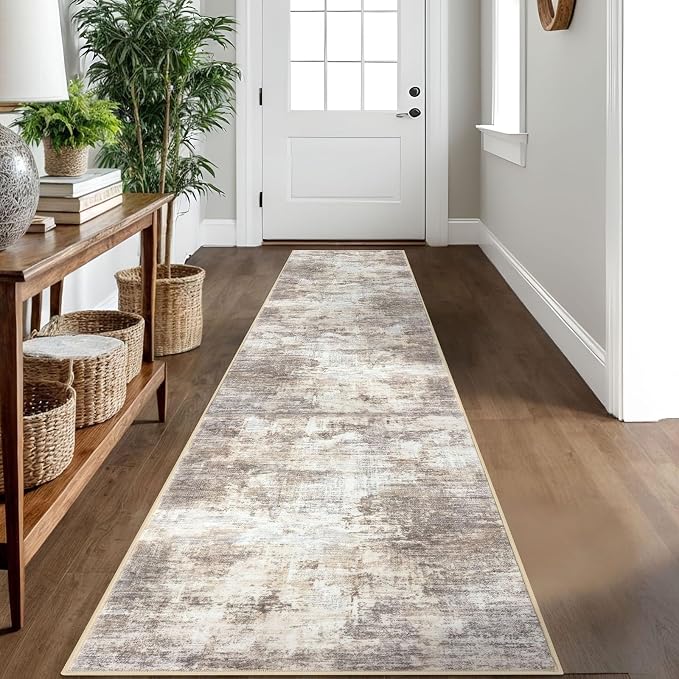 IOHOUZE Abstract Runner Rug 2x10 Ft Washable Runners by iOhouze