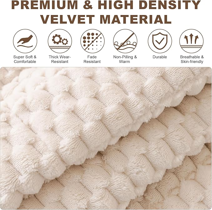 OTOB Couch Cover for Dogs Washable, Non Slip Plush Fuzzy Sofa Covers for 3 - Image 3