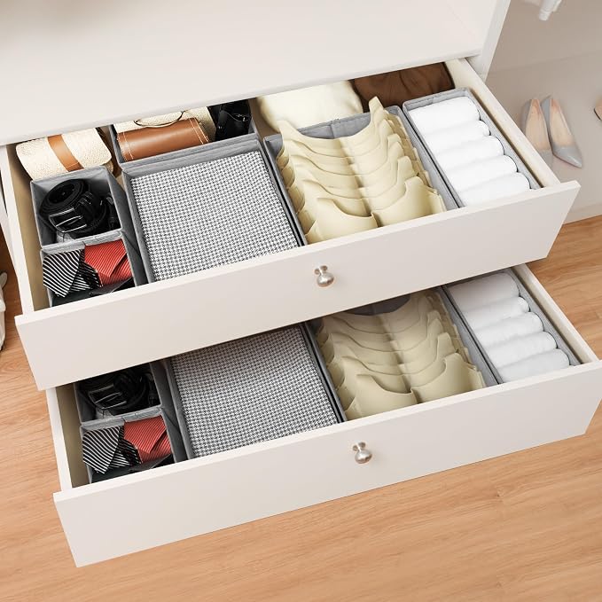 Cupic Cupid Drawer Organizer, Dresser Organizers, Foldabe Drawer Organizer - Image 6