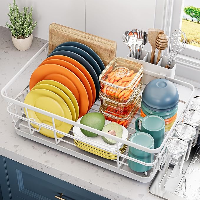 Dish Drying Rack for Kitchen Counter, Large Dish Racks by Urackify