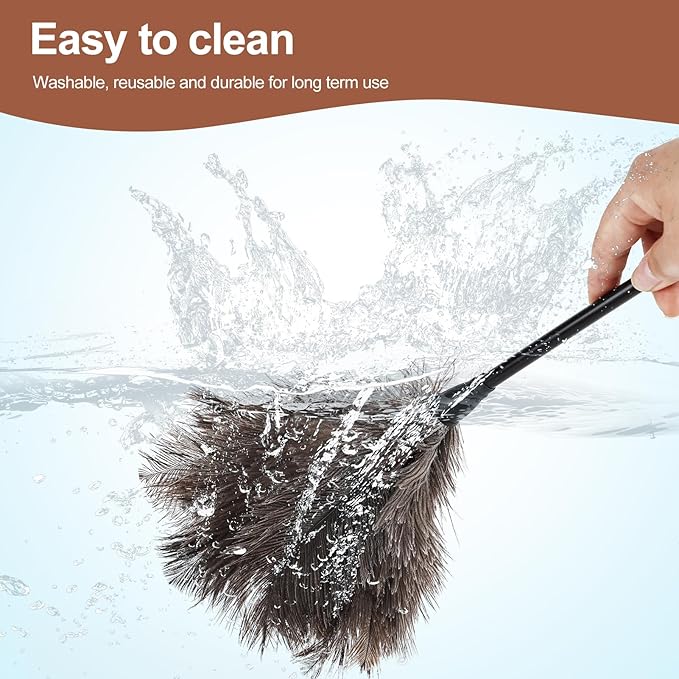 Ostrich Feather Duster-14.9 Inch Mini Natural Feathers Dusters - Image 5