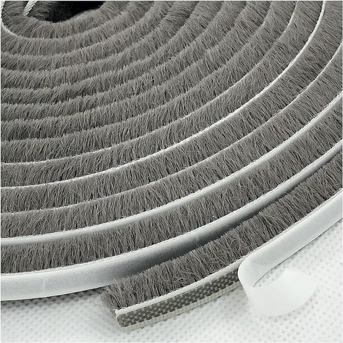 Weather Stripping Brush for Sliding Windows/Doors Frame Side, Pile Self by Zhilokdor