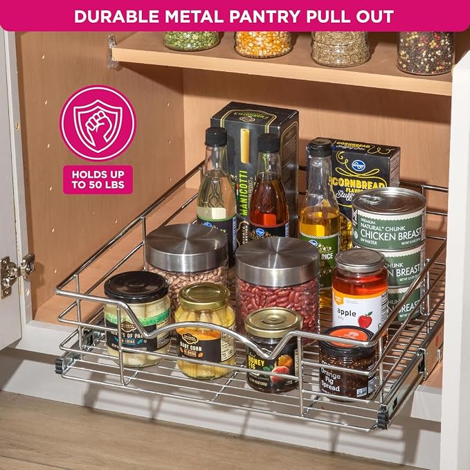 HOLDN’ STORAGE Heavy-Duty Premium Collection Pull Out Cabinet Organizer - Image 4