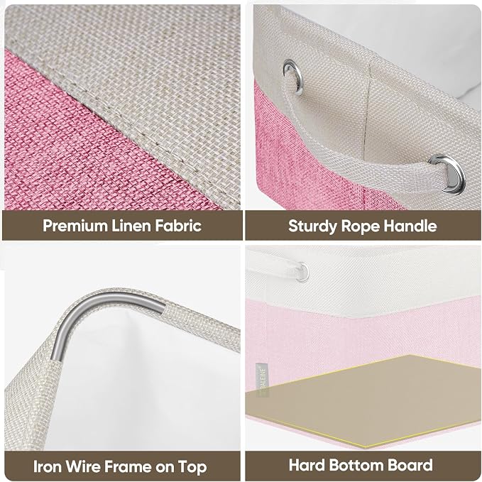 BALEINE 3 Pack Fabric Storage Bins - Image 4
