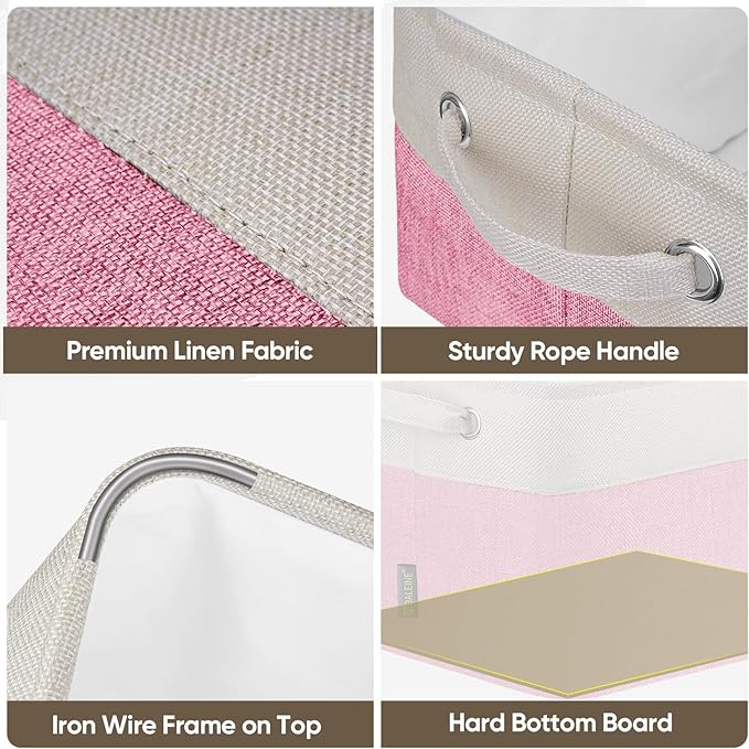 BALEINE 3 Pack Fabric Storage Bins - Image 4