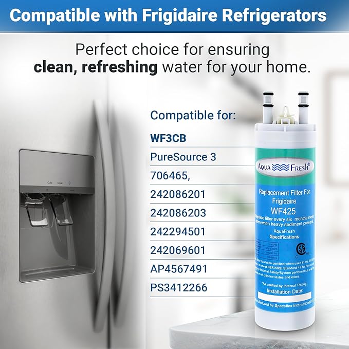 Aqua Fresh Replacement for WF3CB, PureSource 3, WF425 Refrigerator Water Filter - Image 3