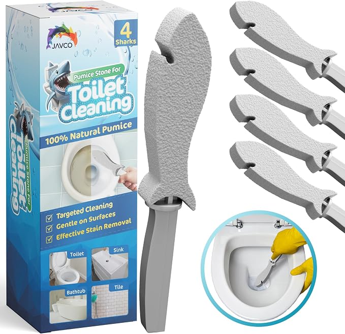 4 Pack Pumice Stone for Toilet Cleaning | Toilet Pumice Stone by Javco