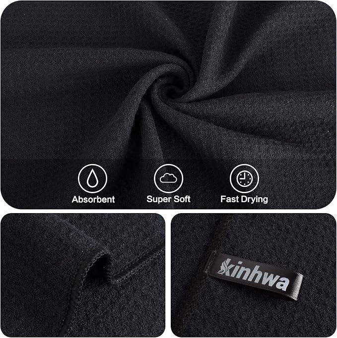KinHwa Kitchen Washcloths for Dishes Absorbent Microfiber Dish Cloths Quick Dry - Image 6