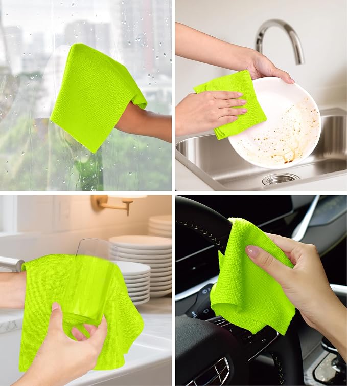 Roll of Microfiber Cleaning Cloth –100 Pack, Tear Away Microfiber Towels - Image 6