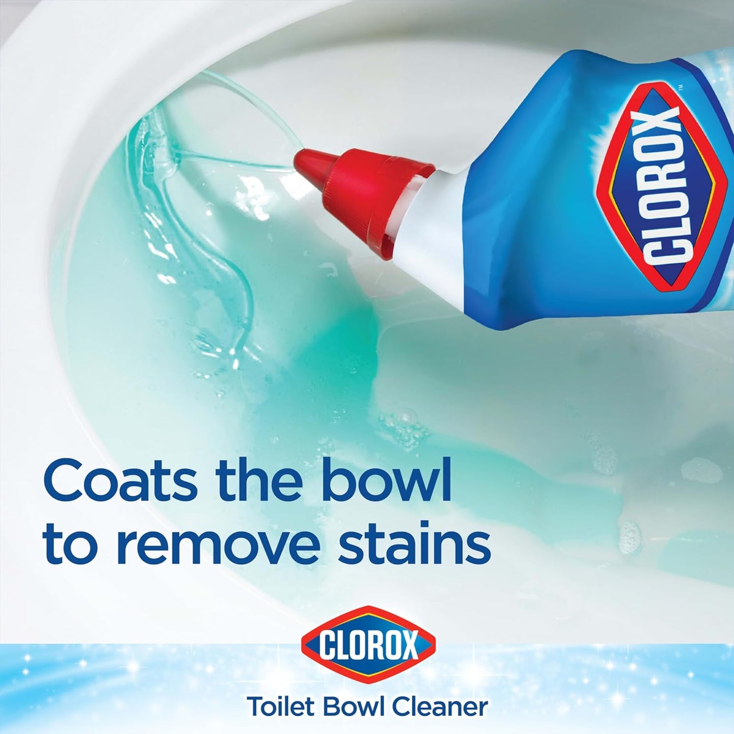 Clorox Toilet Bowl Cleaner Bleach, Fresh Breeze Scent 24 Ounces (Package May Vary)