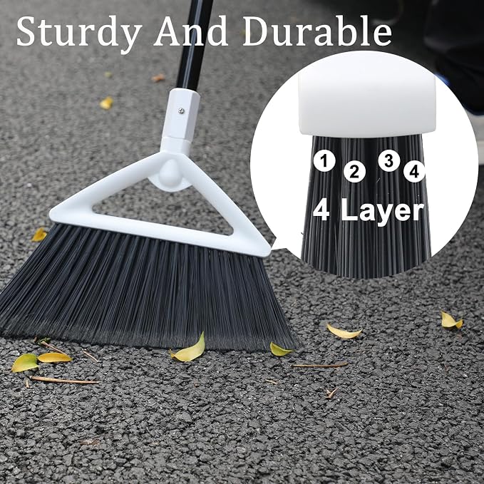 4 Pack Outdoor Indoor Broom, Brooms - Image 4