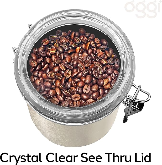 Oggi Stainless Steel Kitchen Canister 26 fl oz, Food Storage, Pantry Storage. - Image 4