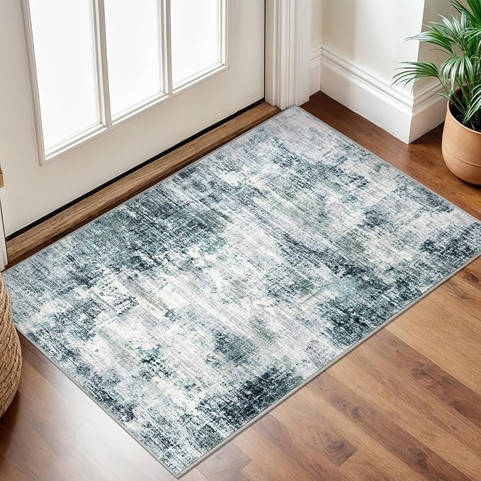 IOHOUZE Small Abstract Area Rug 2x3 Ft Entryway Rugs Washable Door Mat Indoor by iOhouze