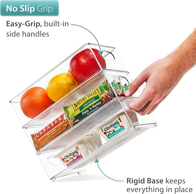 Sorbus Stackable Refrigerator Organizer Bins - Image 5
