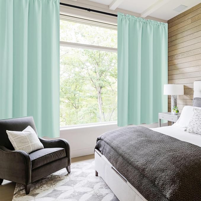 DWCN Blackout Curtains for Living Room Thermal Insulated, Energy Saving & Noise - Image 2
