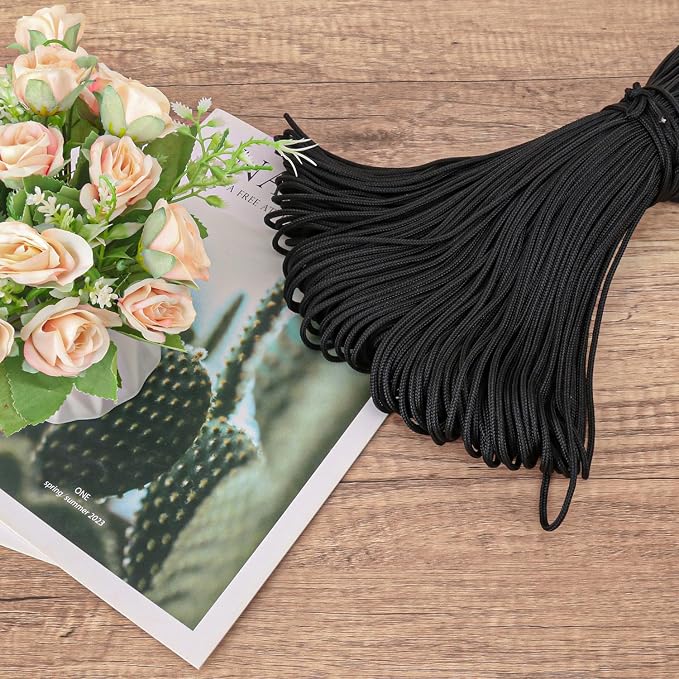 500 Feet 1/8 Inch Black Polyester Rope, 3 mm Polyester Utility Rope - Image 4