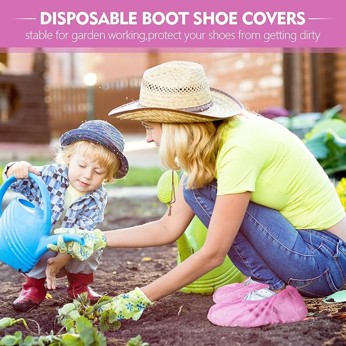 Zhanmai 300 Pack Disposable Shoe Covers Non Slip Disposable Large Foot Booties - Image 5