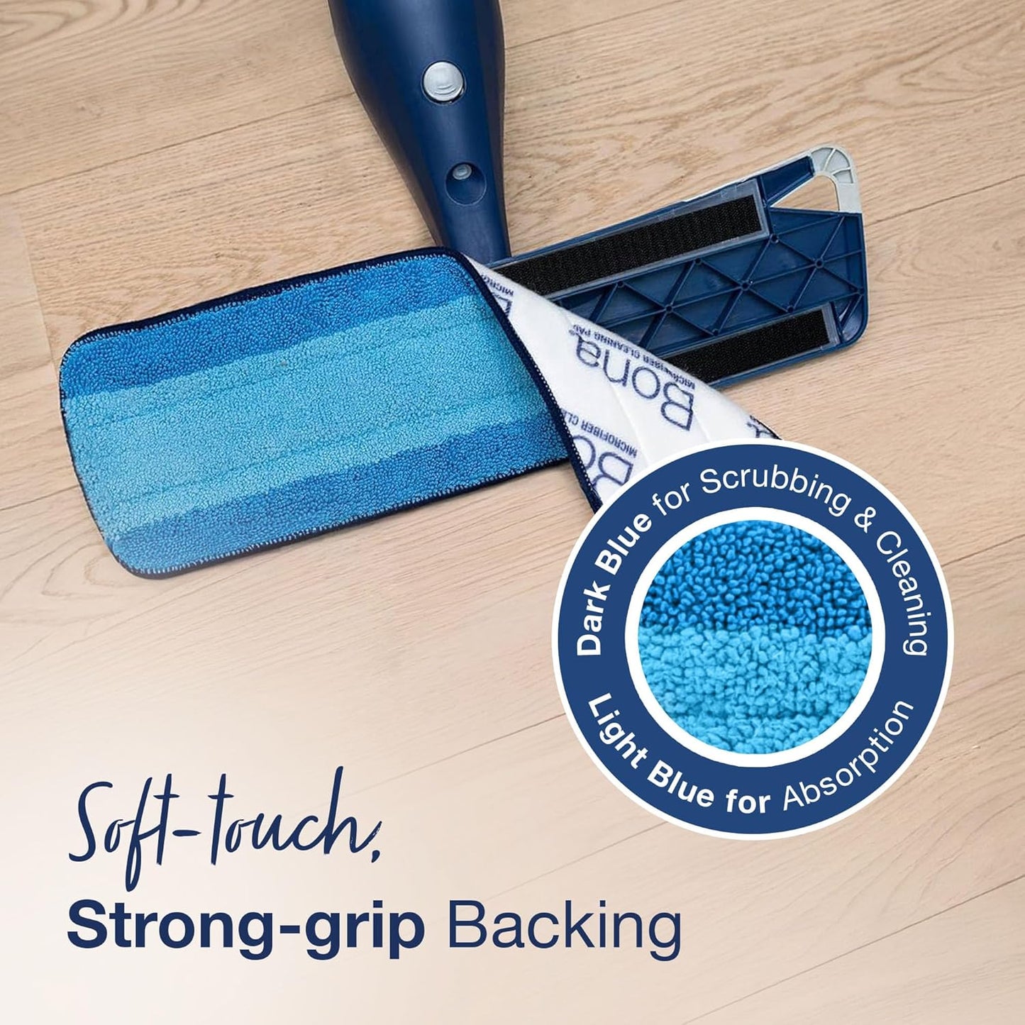 Bona Hardwood Floor Premium Spray Mop - Includes Wood Floor Cleaning Concentrate and Machine Washable Microfiber Cleaning Pad - Dual Zone Cleaning Design for Faster Cleanup