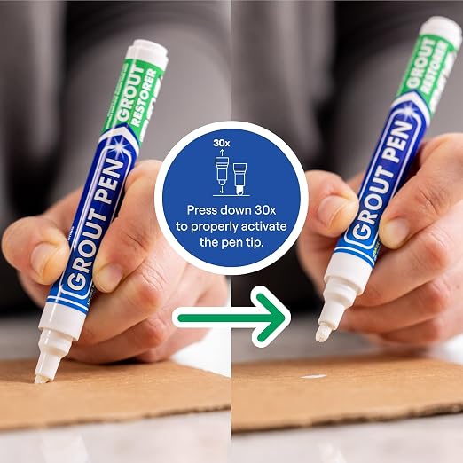 Grout Pen White Tile Paint Marker: Waterproof Grout Paint, Tile Grout Colorant - Image 4