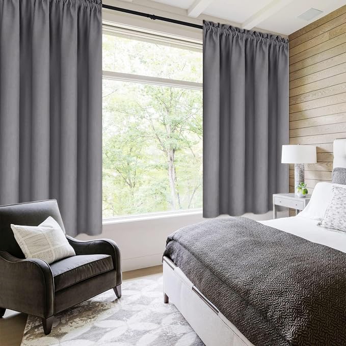 DWCN Blackout Curtains for Living Room Thermal Insulated, Energy Saving & Noise - Image 2