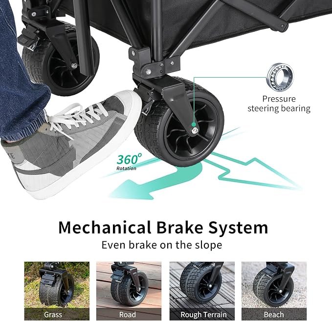 EchoSmile Collapsible Folding Wagon Cart - Image 6