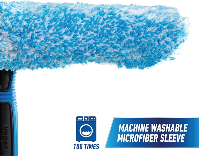 Unger Professional Connect and Clean 2-in-1 Squeegee and Scrubber, 14” Window - Image 4