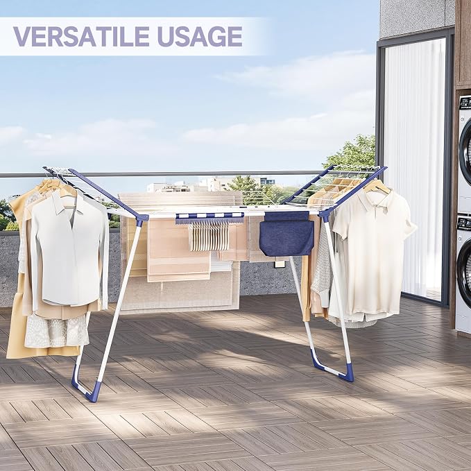 APEXCHASER Clothes Drying Rack Foldable, Drying Rack Clothing Large Space - Image 7