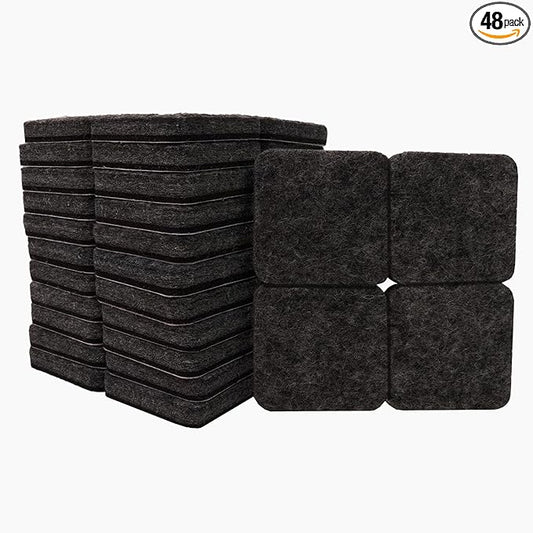 SOFTTOUCH 4717895N Heavy Duty Square Felt Furniture Pads to Protect Hardwood by SOFTTOUCH