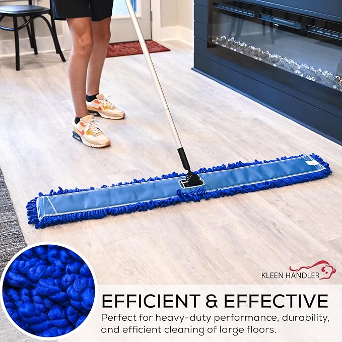 Kleen Handler 48 inch Microfiber Dust Mop | 12 Pack, Extra Large Washable - Image 8