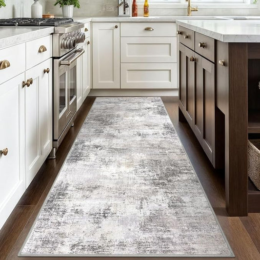 IOHOUZE Abstract Runner Rug 3x8 Ft Washable Runners - Image 2