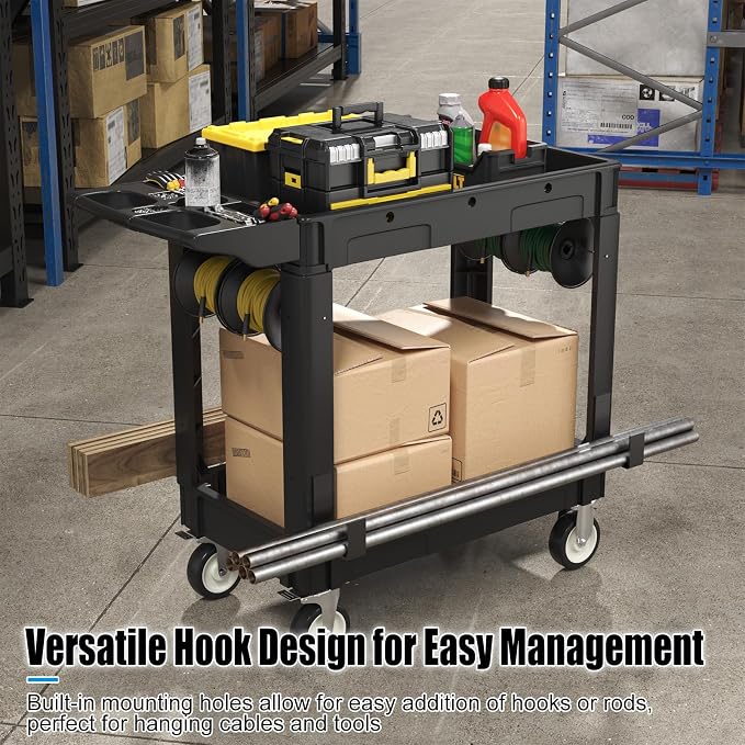 Heavy Duty Rolling Utility Cart - Image 2