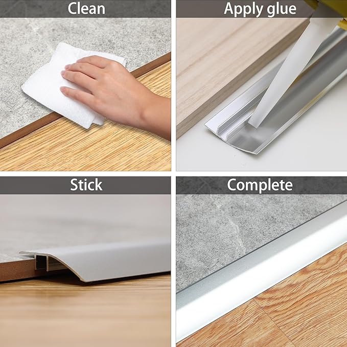 Gaahing Aluminum Floor Transition Threshold Strip, Bridge The Height Gap - Image 7