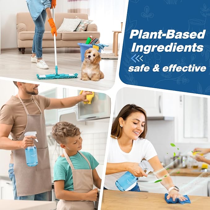 Multi-surface Cleaner Kit, Bathroom Cleaner Spray Tablets & Spray Bottle All - Image 3