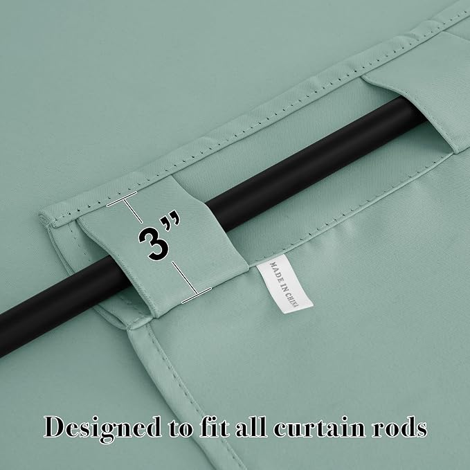 RYB HOME Blackout Curtains for Bathroom - Image 2