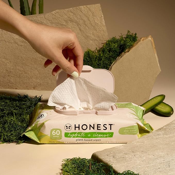 The Honest Company Hydrate and Cleanse Naturally Scented Wipes Cleansing - Image 4