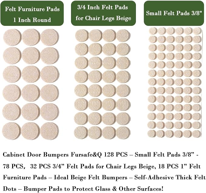 Fursafe&Q Felt Furniture Pads for Hardwood Floors - Image 9