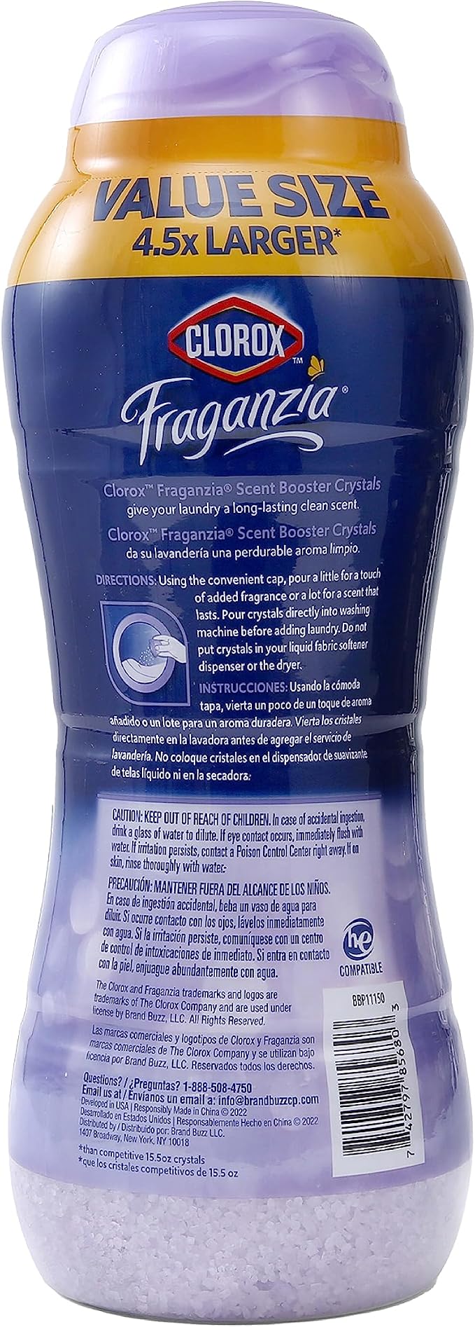 Clorox Fraganzia Laundry Scent Booster Crystals in Lavender - Image 6