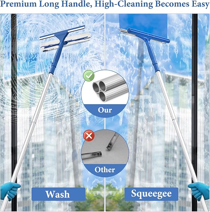 Squeegee for Window Shower Glass Door Cleaning, VOUBIEN Household Squeegee - Image 2