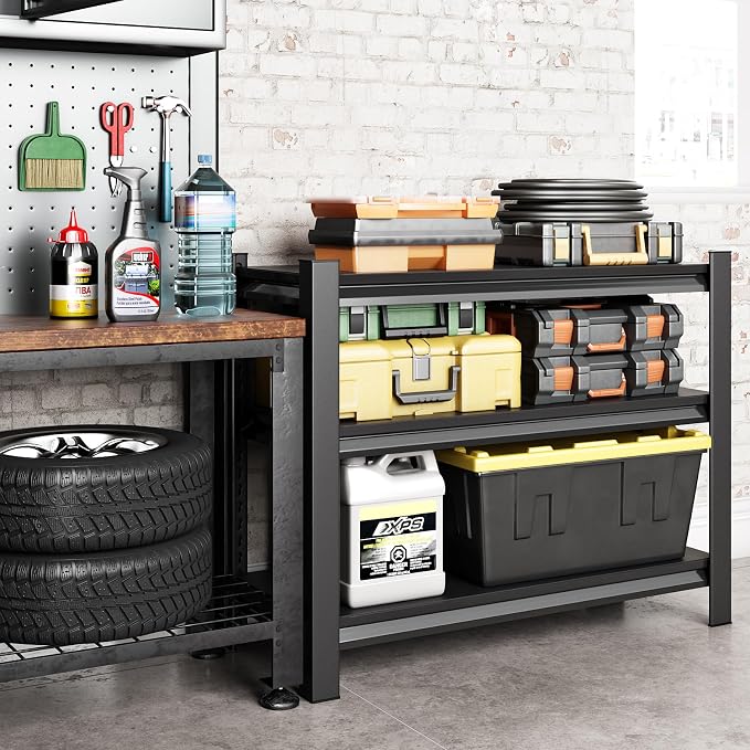40" W Garage Shelving Heavy Duty，1500LBS Loads Adjustable Garage Storage Shelves - Image 2