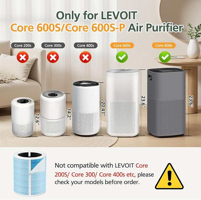 Core 600S Smoke Remover Replacement Filt-er Compatible - Image 2