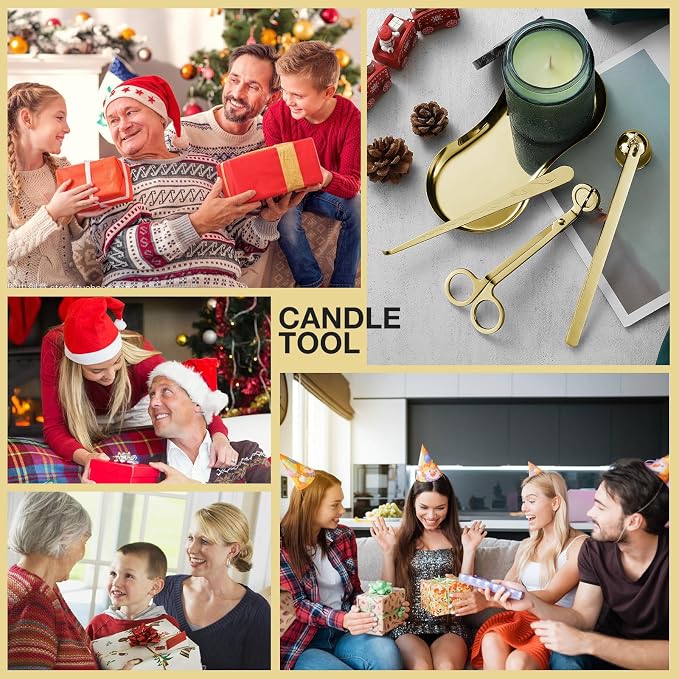 PATOISE 3 in 1 Candle Accessory Set, Candle Wick Trimmer Cutter Mini, Candle - Image 8